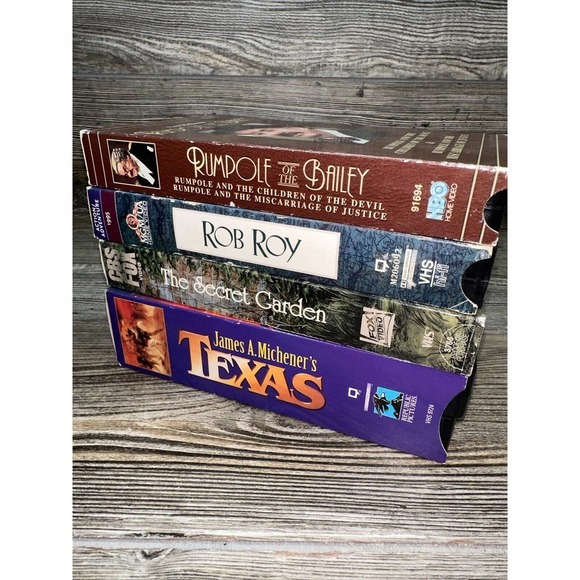 4 VHS Tapes -“Texas”, “Rob Roy”, “Rumpole Of The Bailey” And “The Secret Garden” - Picture 11 of 11